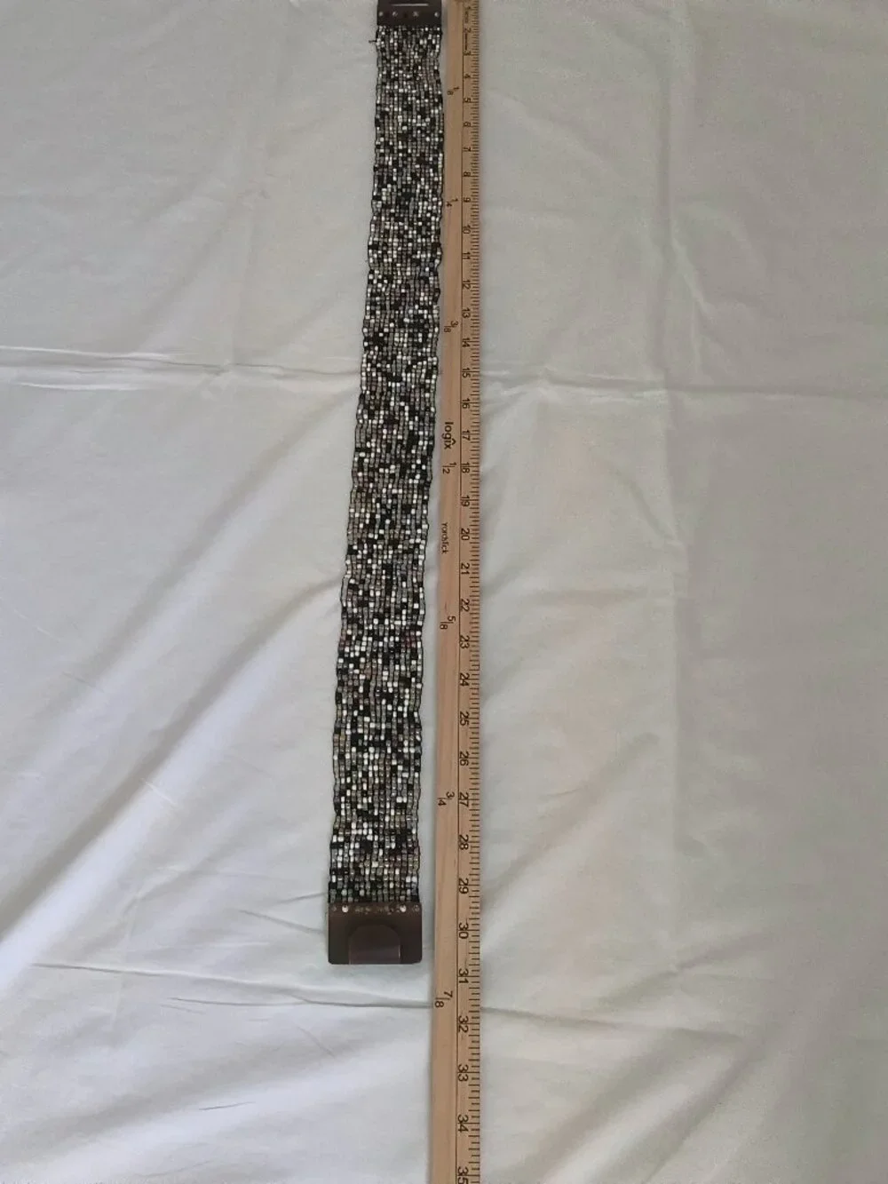 bohemian-style wide stretch belt